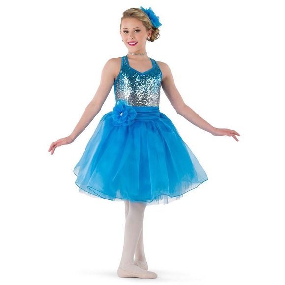 Costume Gallery Blue Sequin Ballet Dance Costume - Picture 8 of 10